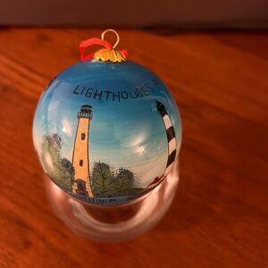 Vintage Beachcombers Hand-Painted Lighthouse Ornament